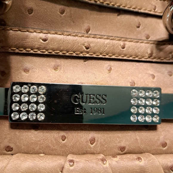 Guess Faux Ostrich Handbag - Picture 3 of 16